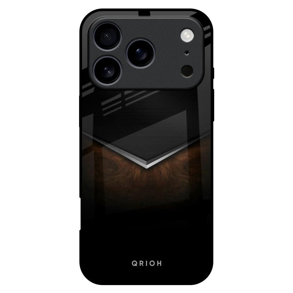 Dark Walnut Glass Case for iPhone 17 Pro Max