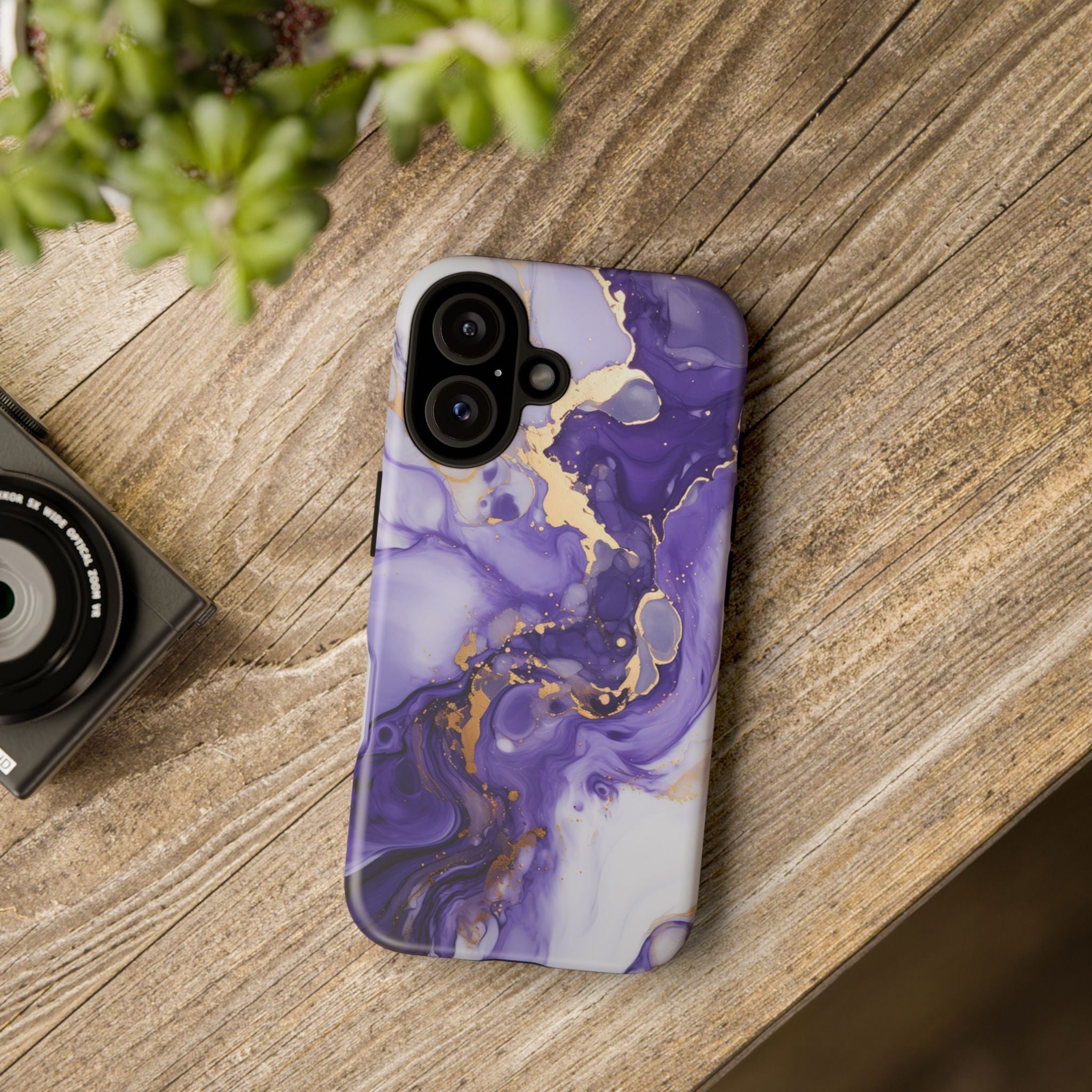 Violet Flow Premium Tough Shining Phone Case (Double Layer) Available For All iPhone Models