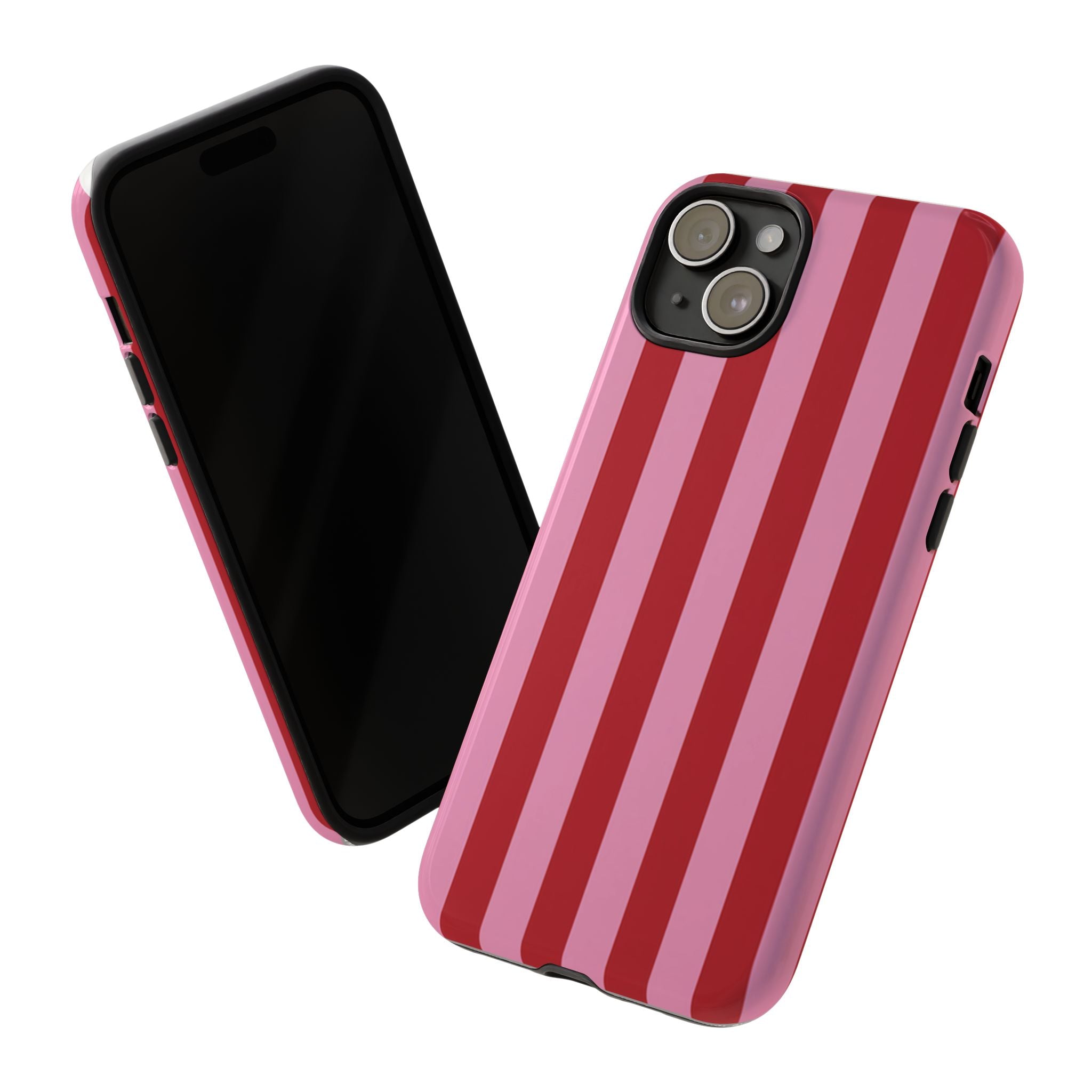 Pink Stripes Tough Case  Available For All iPhone Models