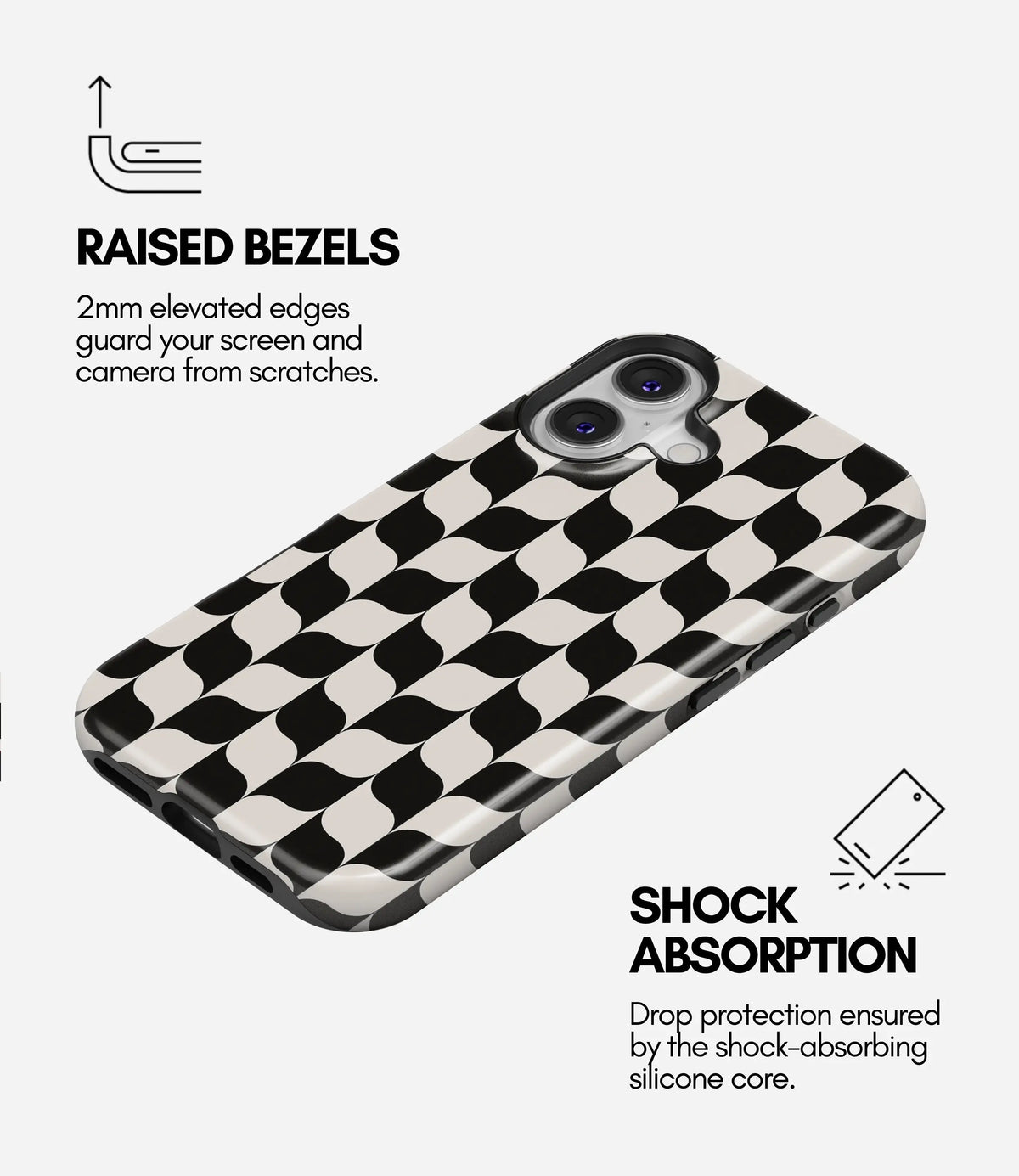 Retro Sway Premium Tough Shining Phone Case (Double Layer) Available For All iPhone Models