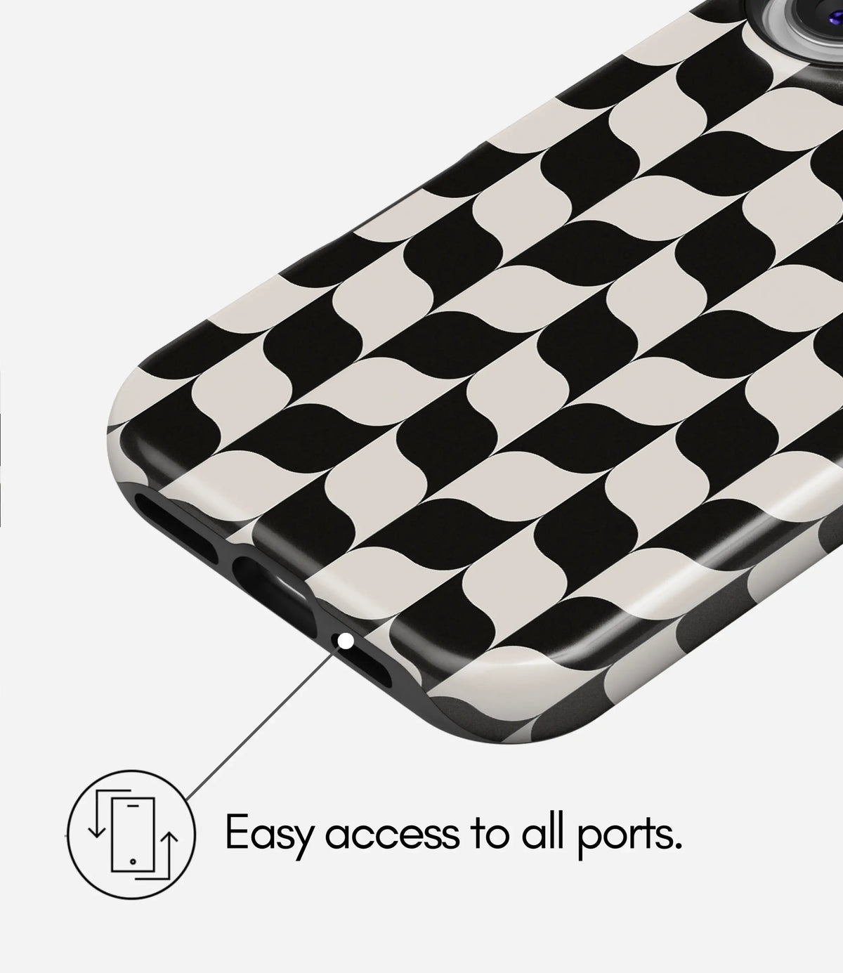 Retro Sway Premium Tough Shining Phone Case (Double Layer) Available For All iPhone Models