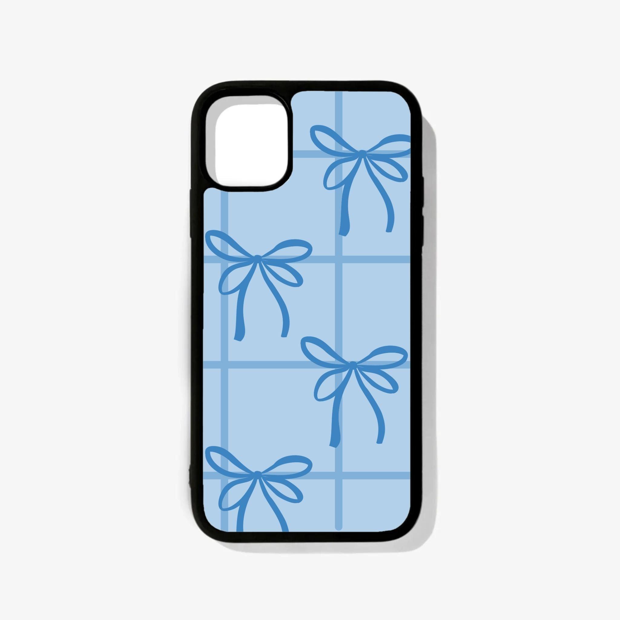 Coquette Blue Bow Glass Case - Case On