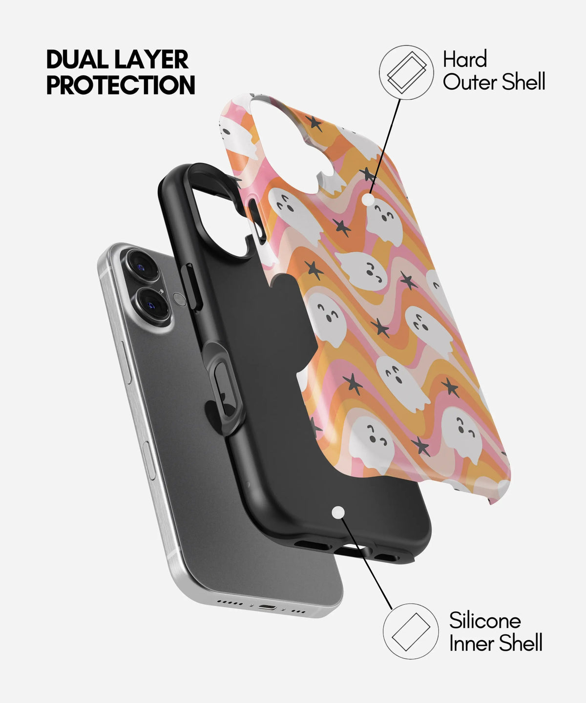 Boo Groove Premium Tough Shining Phone Case (Double Layer) Available For All iPhone Models