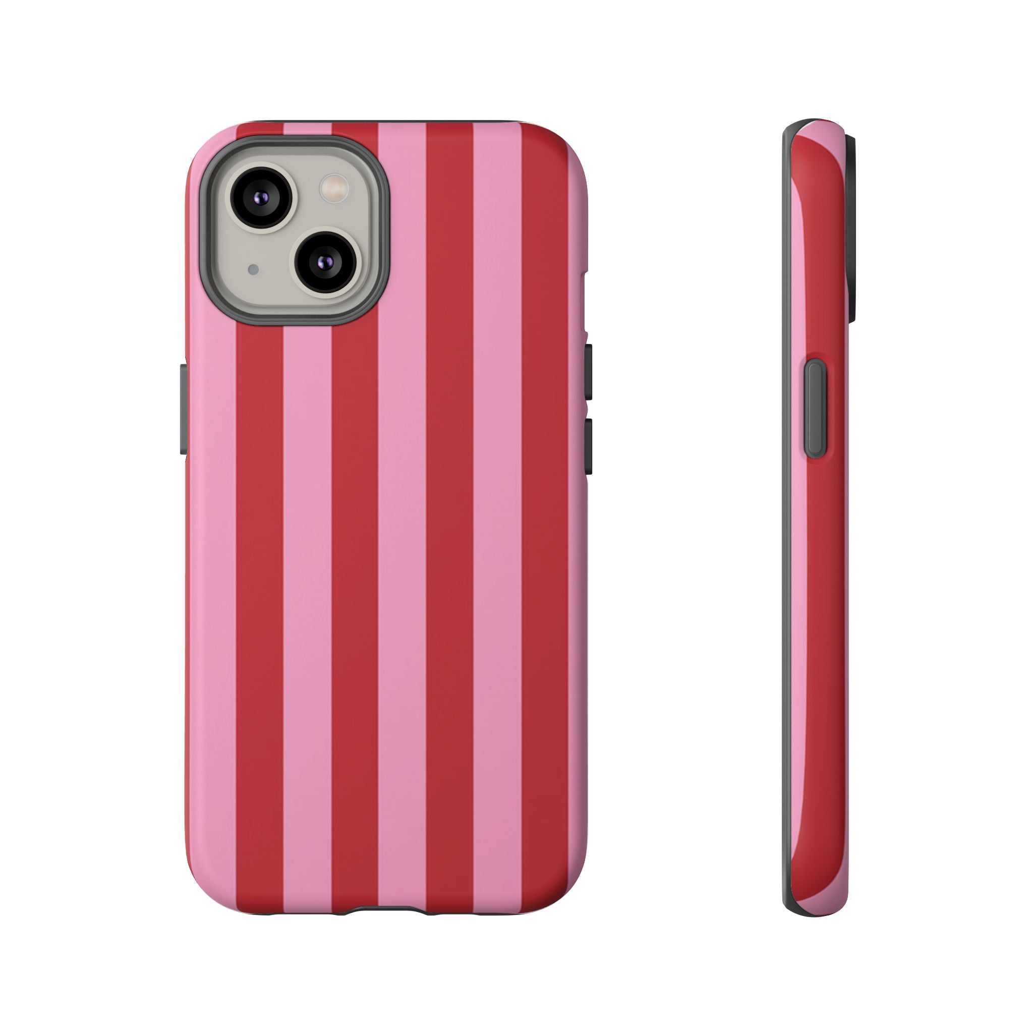 Pink Stripes Tough Case  Available For All iPhone Models