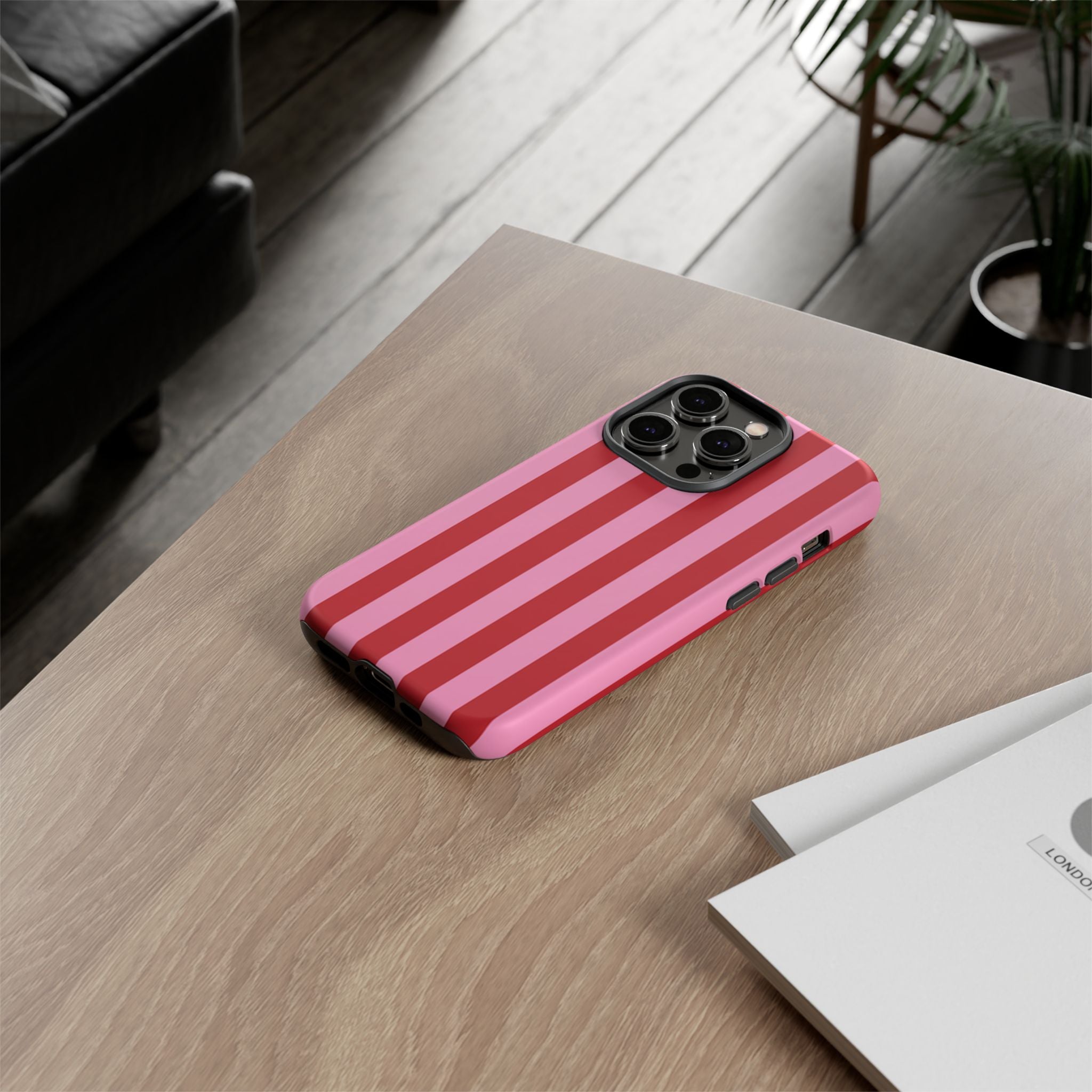 Rose Stripes Tough Case  Available For All iPhone Models