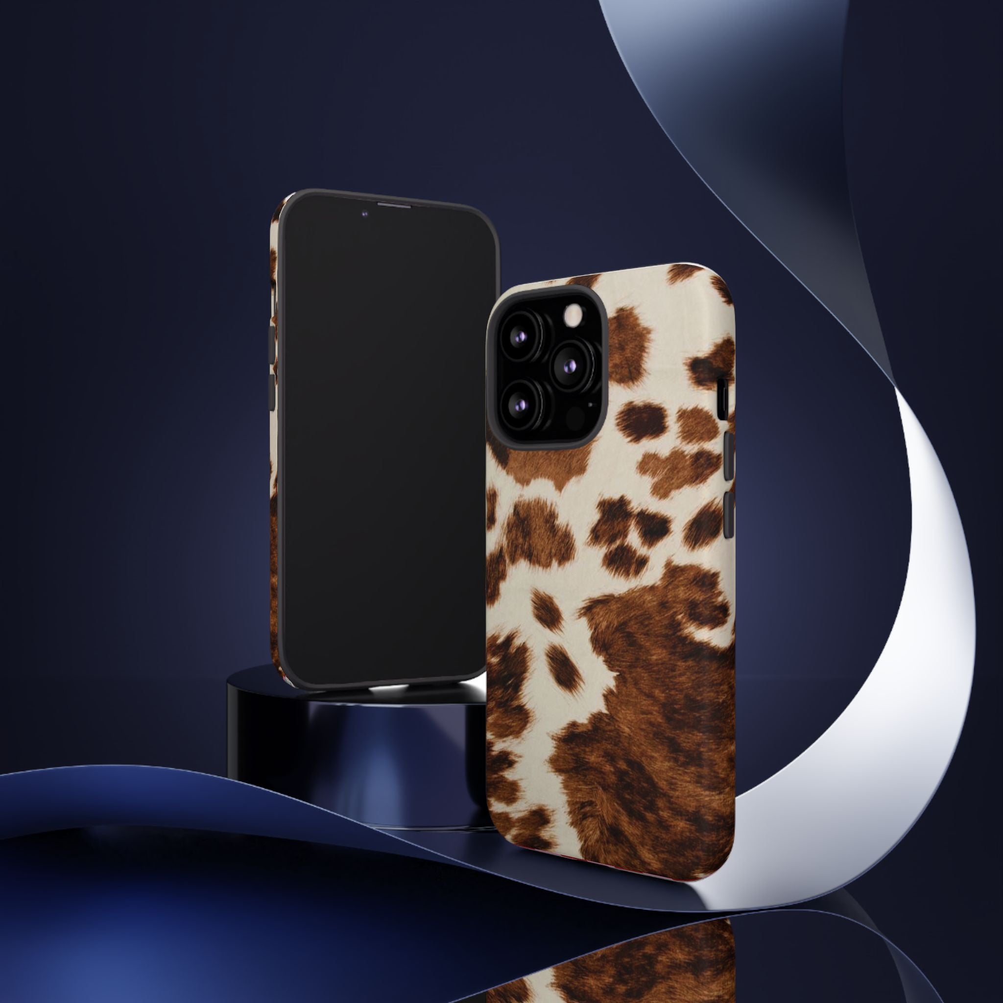 Cow Print Tough Case  Available For All iPhone Models
