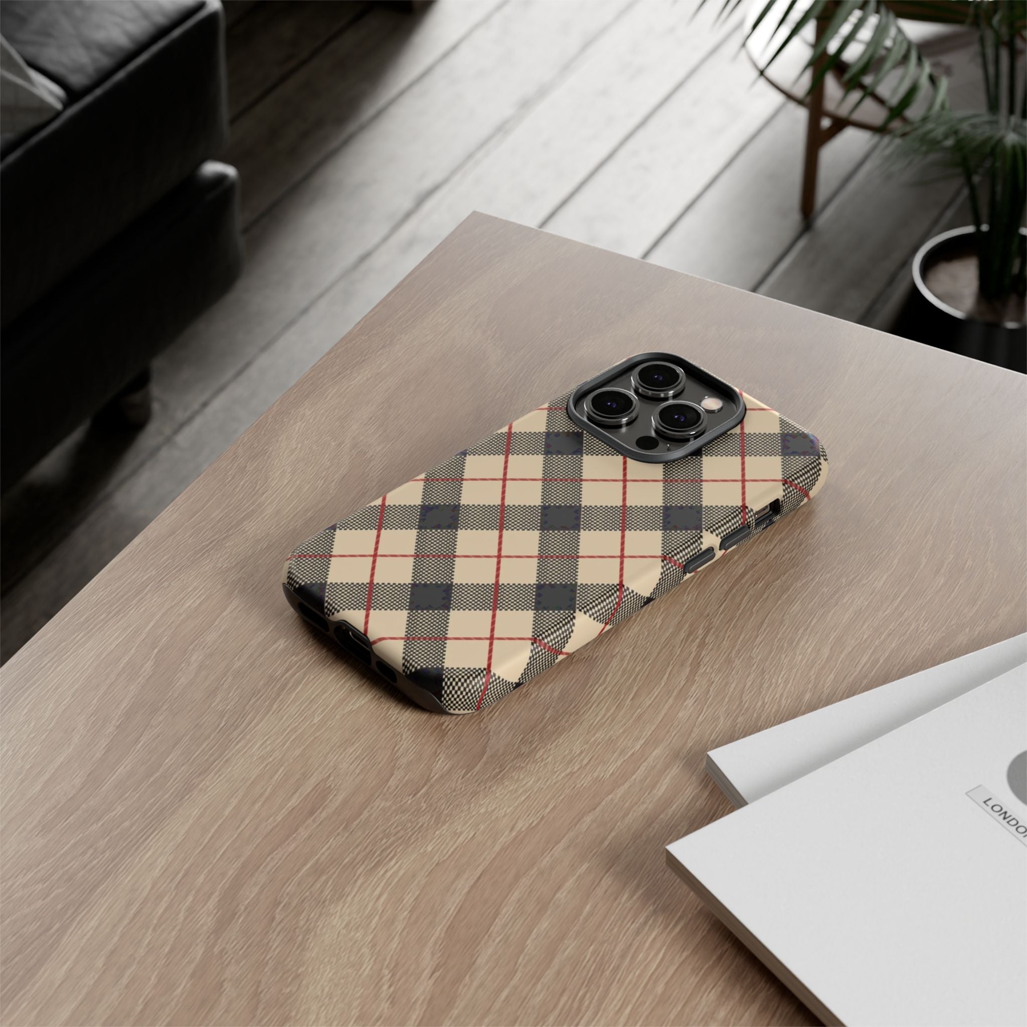 Heritage Plaid Premium Tough Shining Phone Case (Double Layer) Available For All iPhone Models