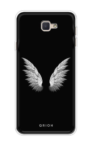 White Angel Wings Soft Cover for Samsung J7 Prime