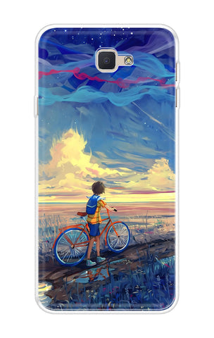 Riding Bicycle to Dreamland Soft Cover for Samsung J5 Prime