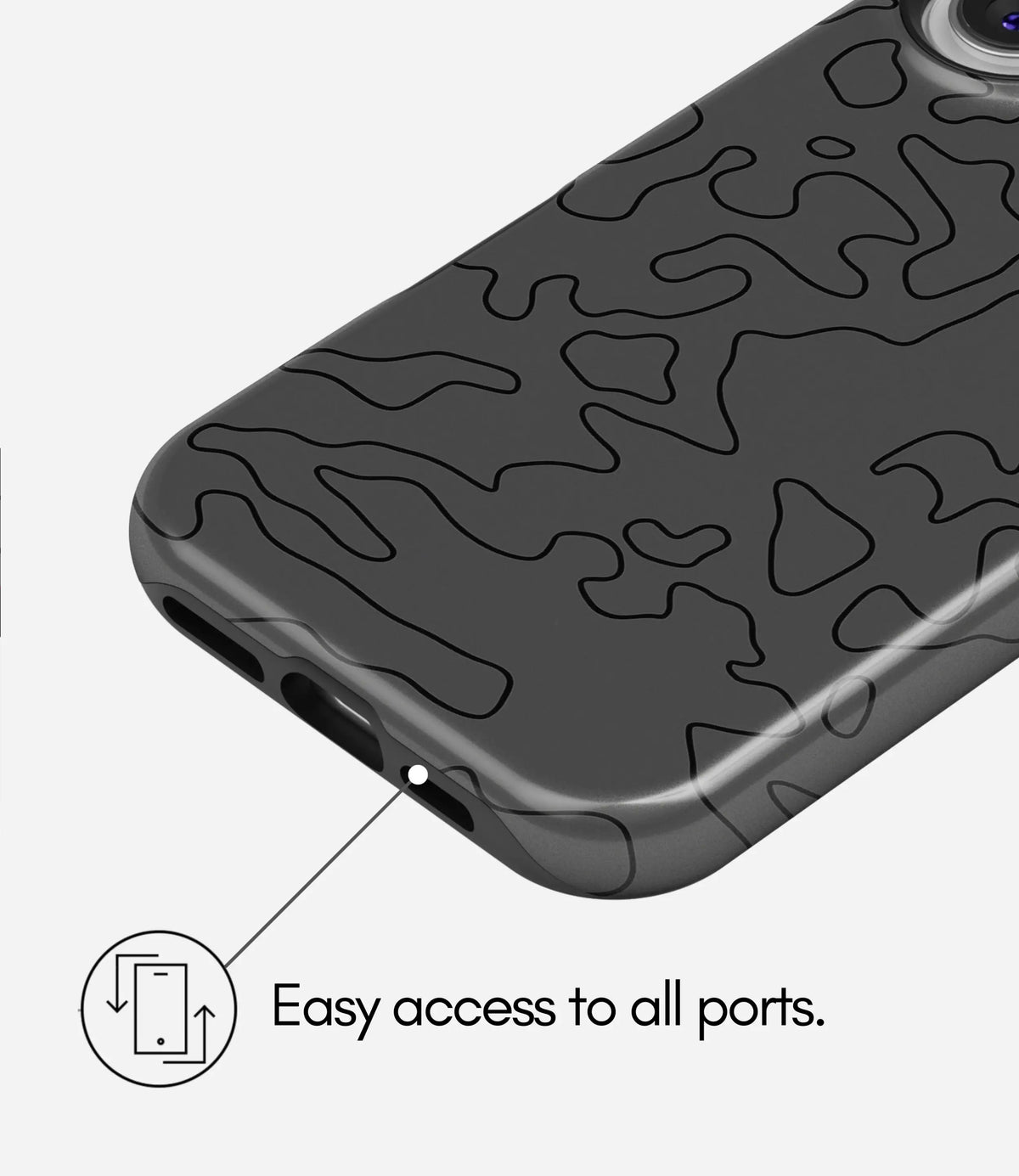 Shadow Maze Premium Tough Shining Phone Case (Double Layer) Available For All iPhone Models