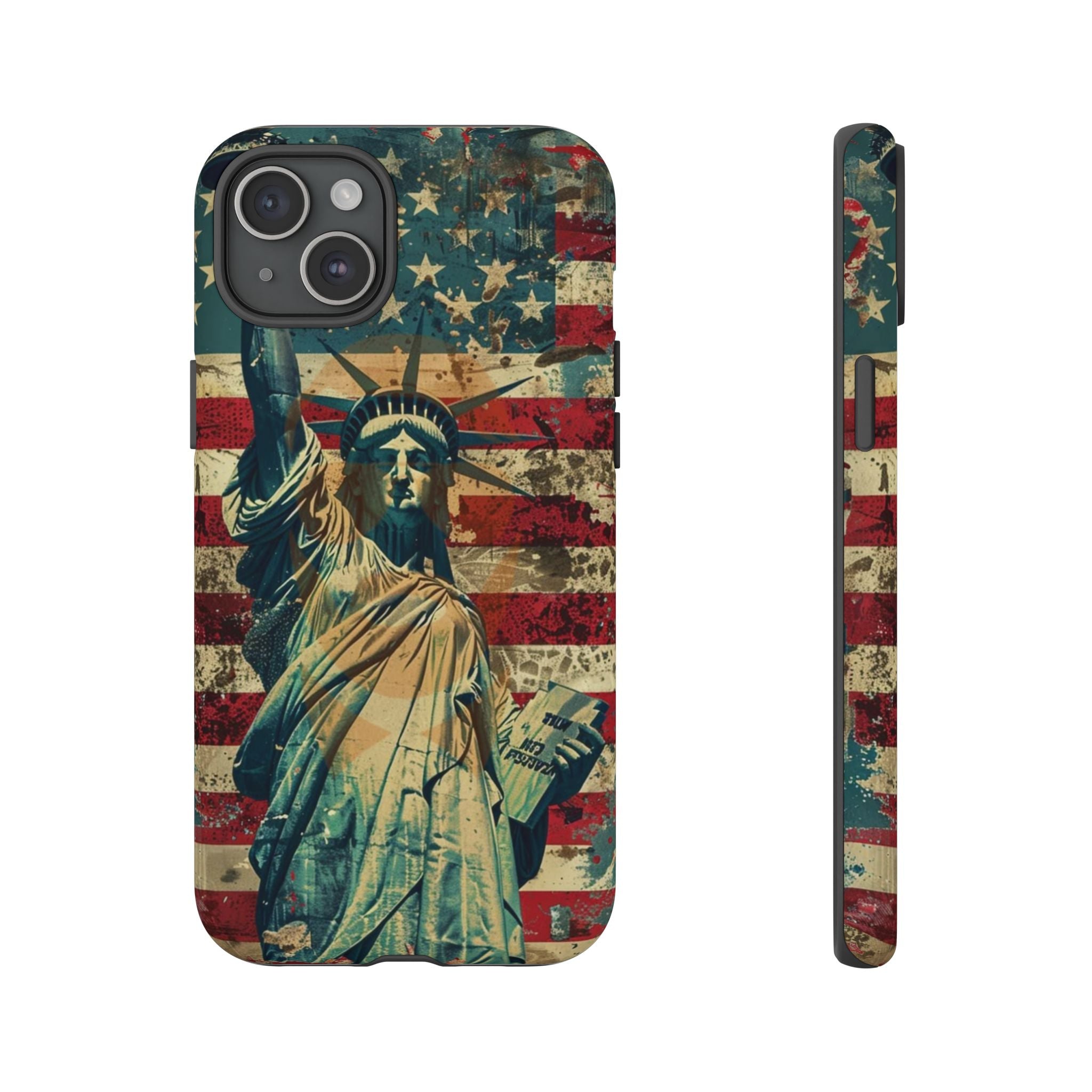 Vintage Liberty Premium Tough Shining Phone Case (Double Layer) Available For All iPhone Models