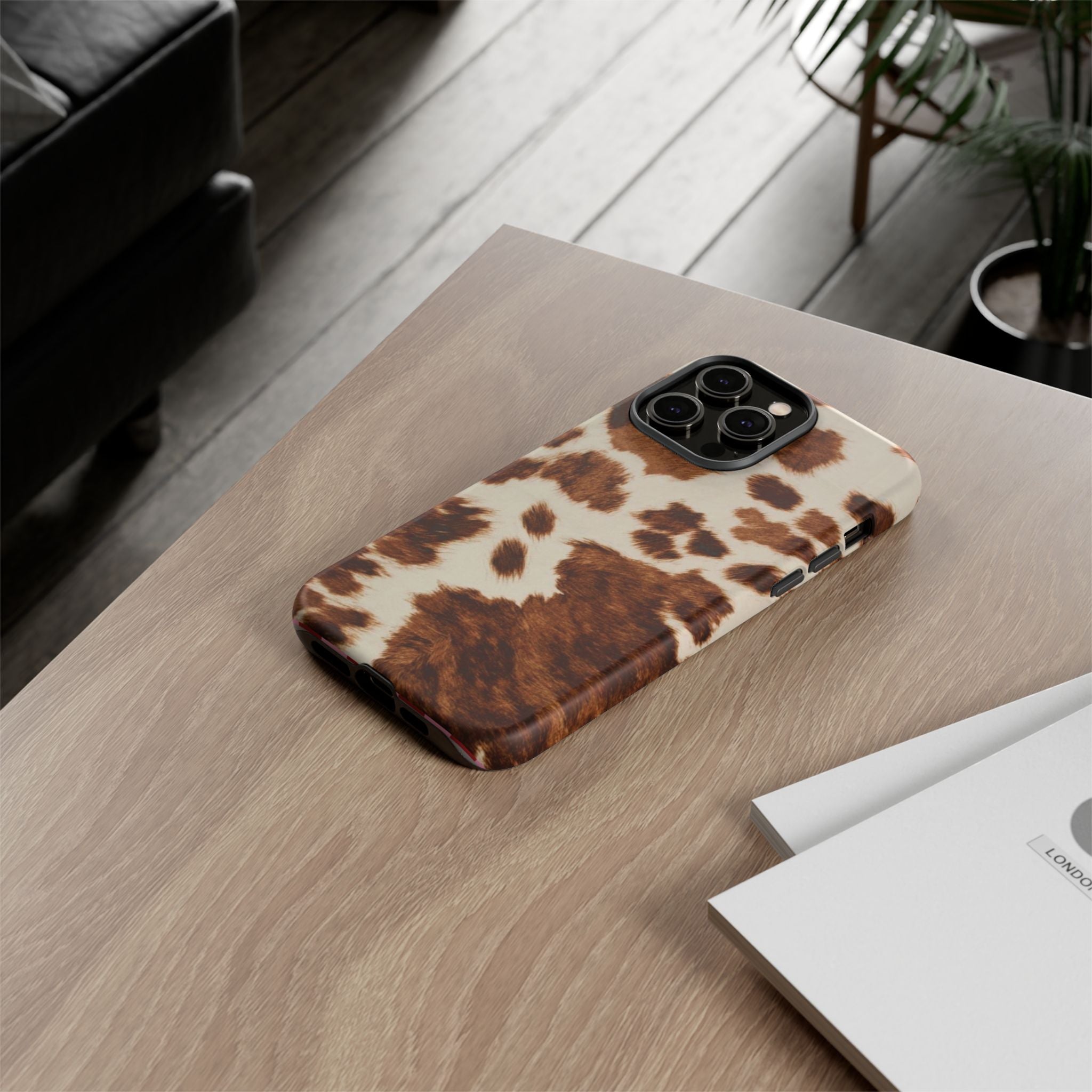 Cow Print Tough Case  Available For All iPhone Models