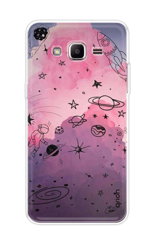 Space Doodles Art Soft Cover For Samsung J2 Prime