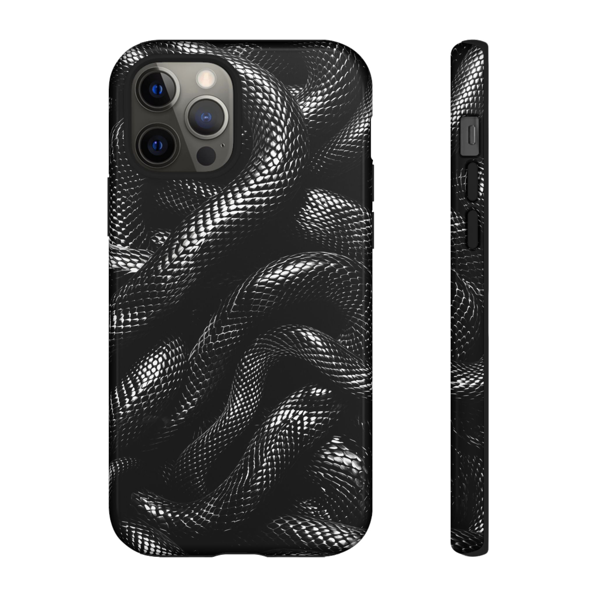 Black Snakes Premium Tough Shining Phone Case (Double Layer) Available For All iPhone Models