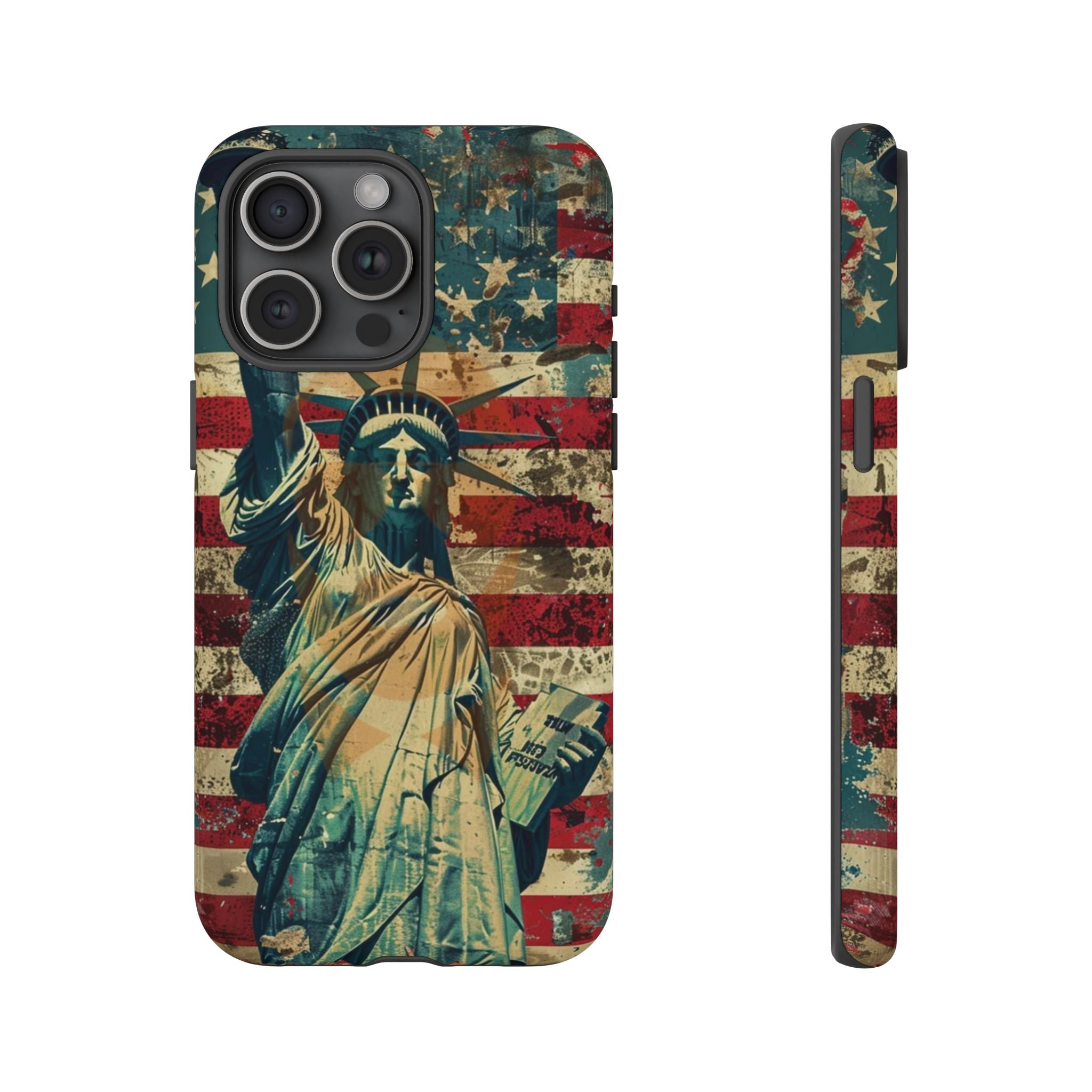 Vintage Liberty Premium Tough Shining Phone Case (Double Layer) Available For All iPhone Models