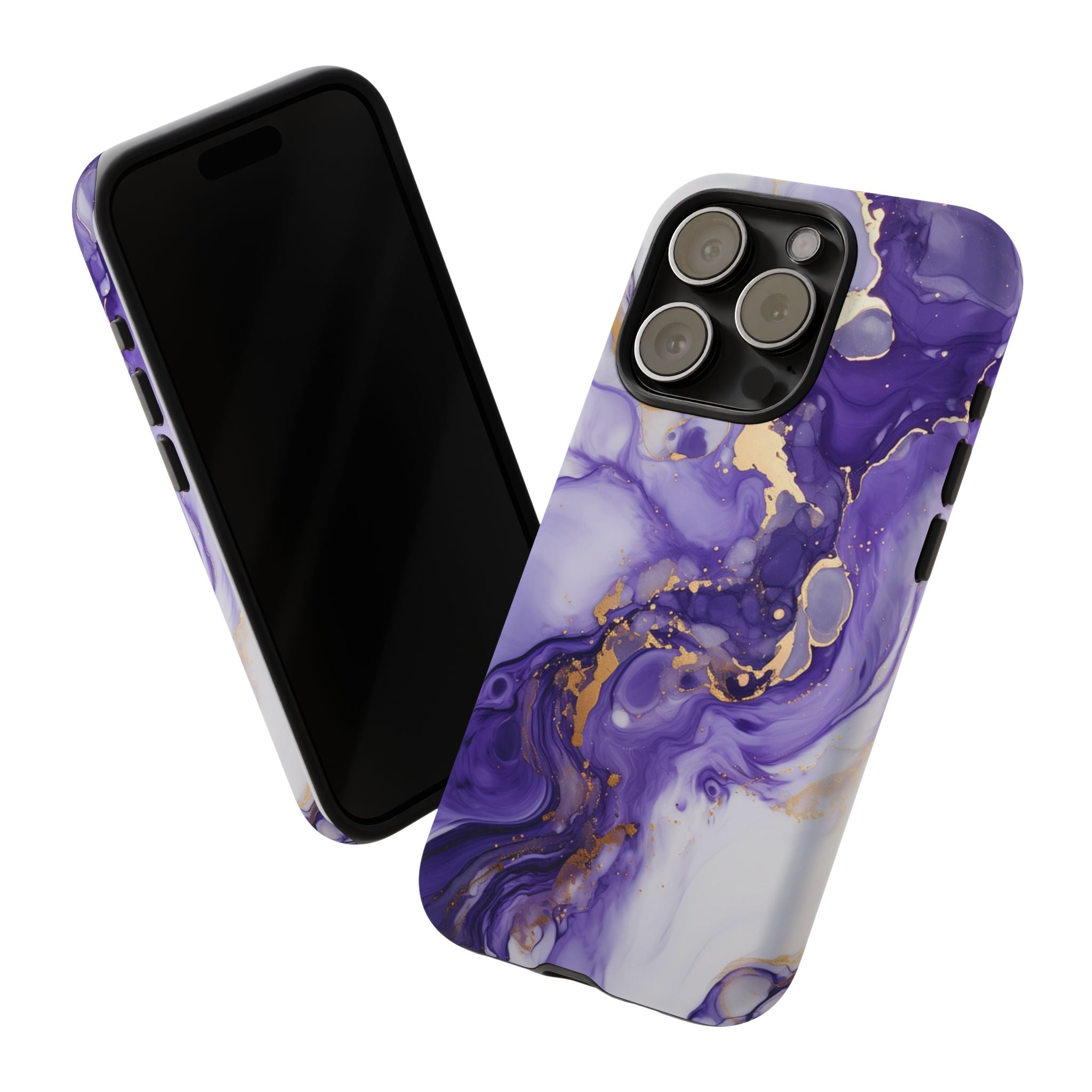 Violet Flow Premium Tough Shining Phone Case (Double Layer) Available For All iPhone Models