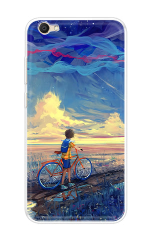 Riding Bicycle to Dreamland Soft Cover for Vivo V5s