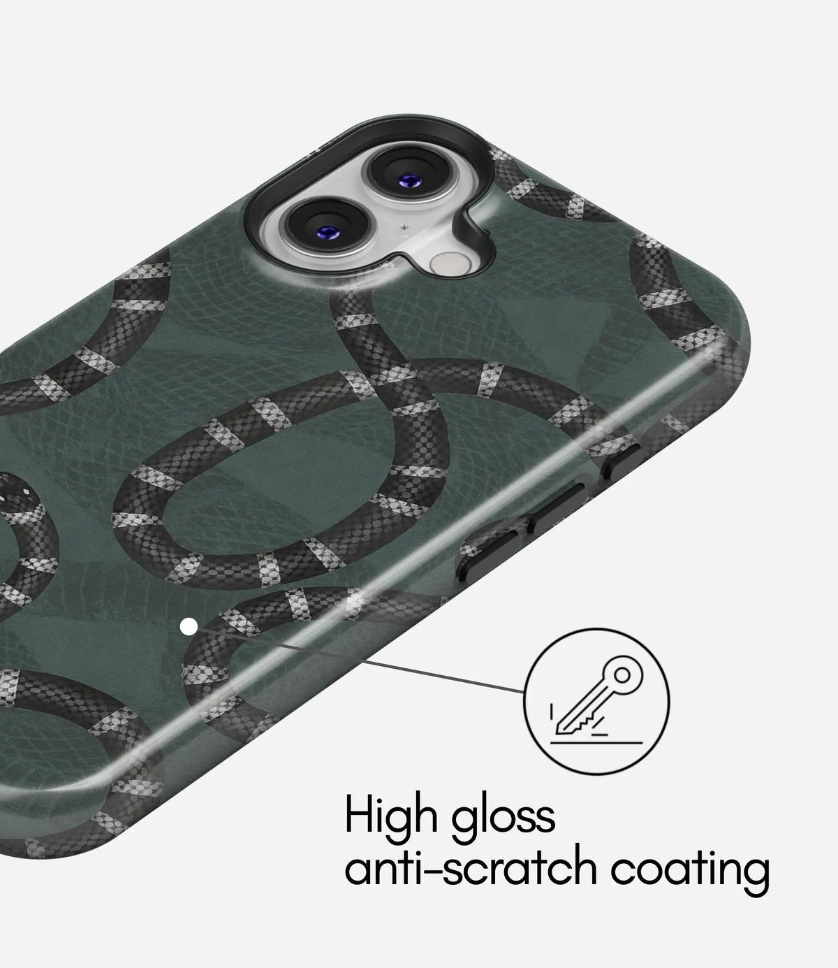 Shadow Serpent Premium Tough Shining Phone Case (Double Layer) Available For All iPhone Models