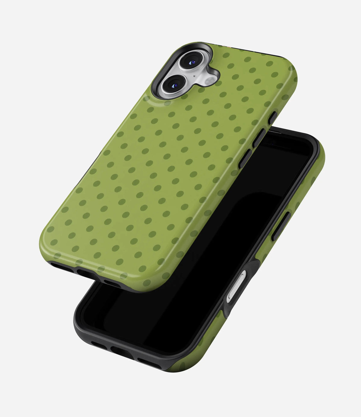 Color Pop Polka Premium Tough Shining Phone Case (Double Layer) Available For All iPhone Models