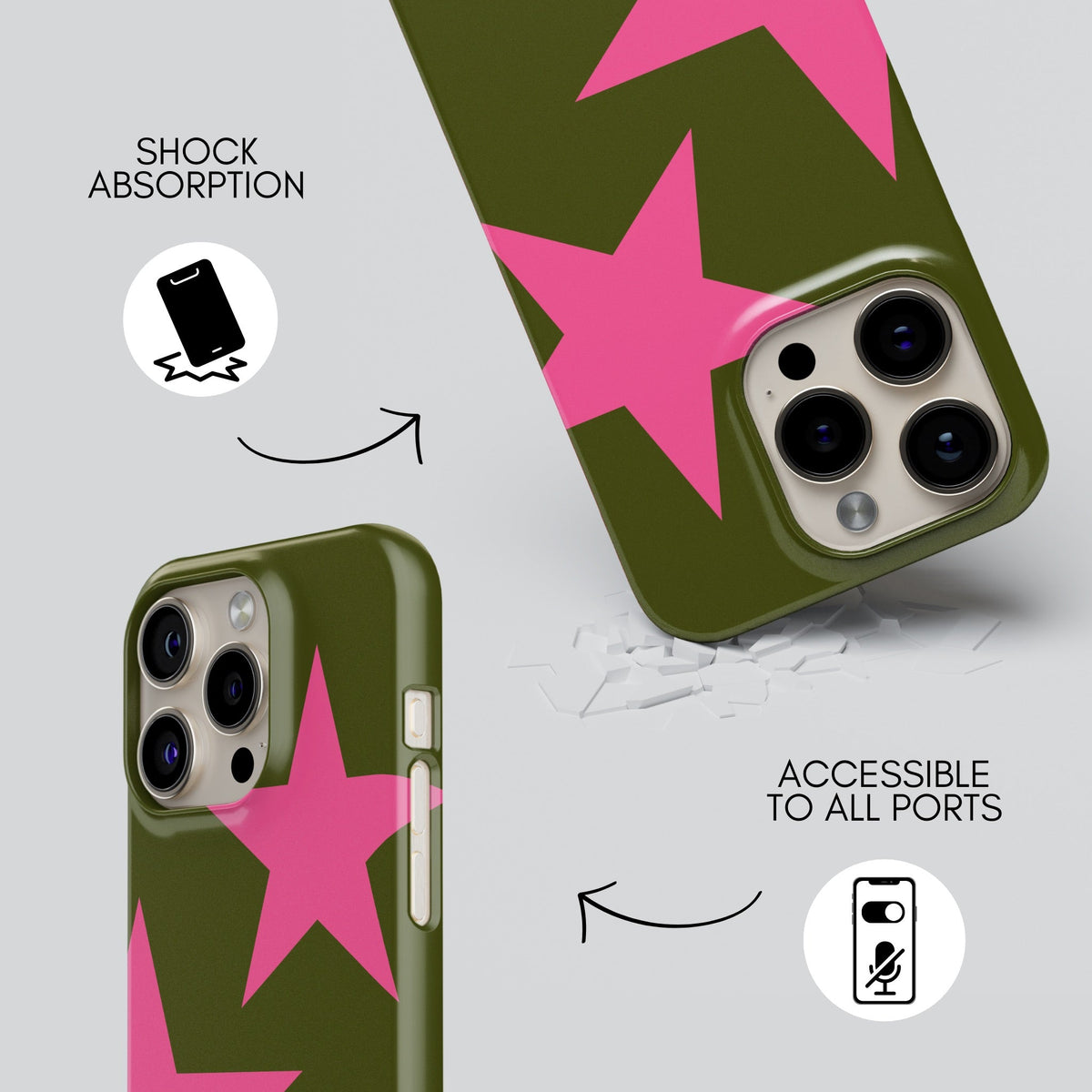 Grass Fed Premium Tough Shining Phone Case (Double Layer) Available For All iPhone Models