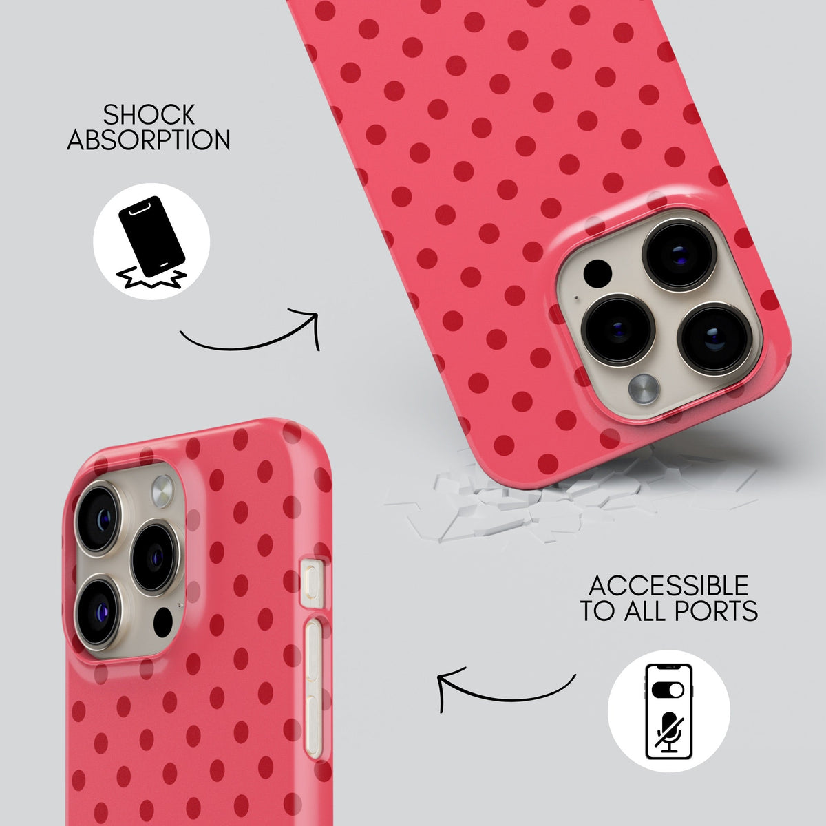 Cupcake Premium Tough Shining Phone Case (Double Layer) Available For All iPhone Models