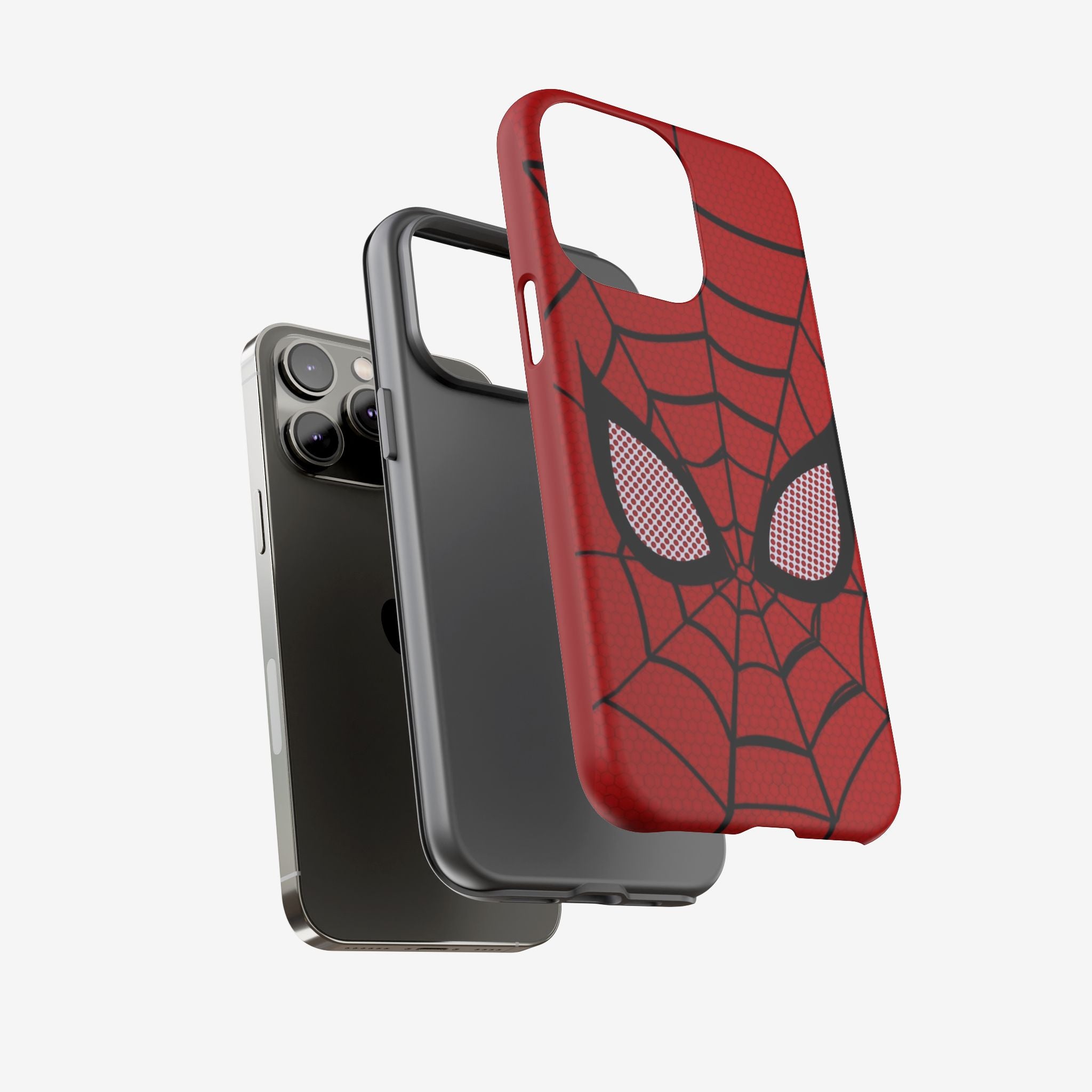 Scarlet Grid Mask Premium Tough Shining Phone Case (Double Layer) Available For All iPhone Models