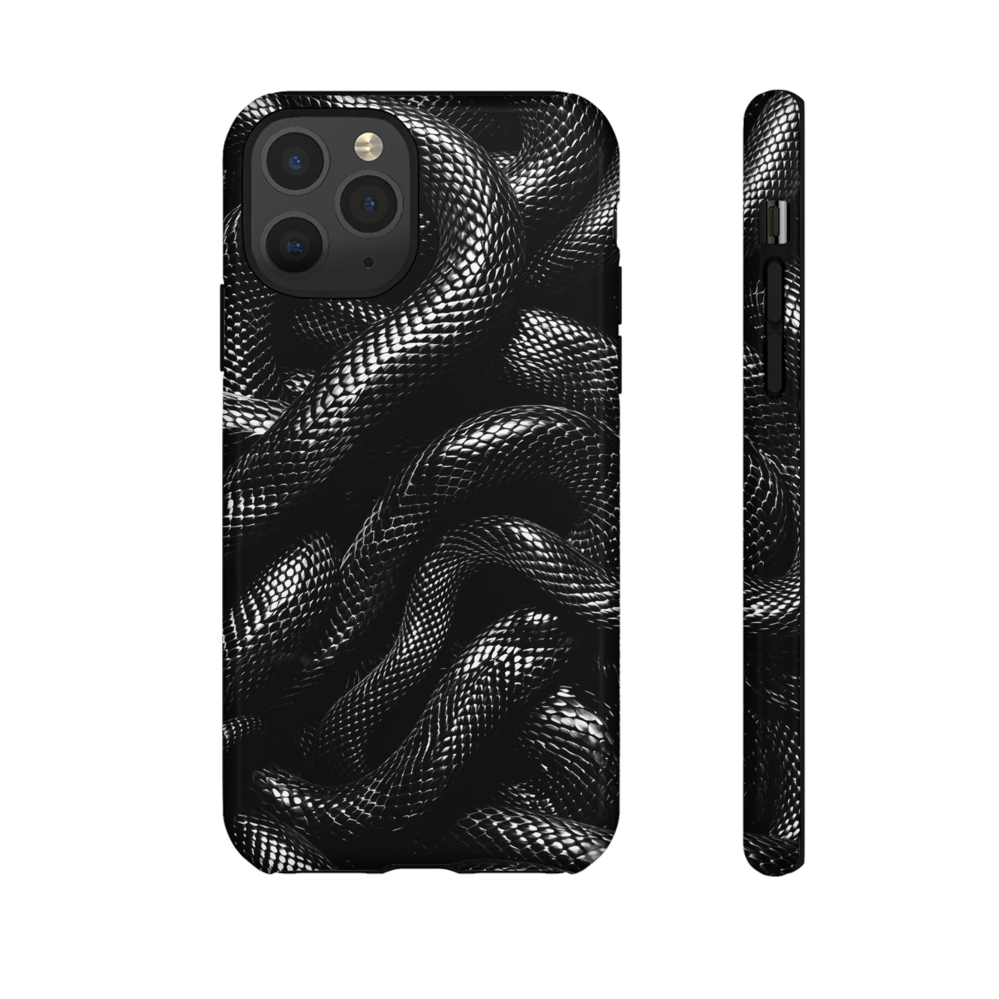 Black Snakes Premium Tough Shining Phone Case (Double Layer) Available For All iPhone Models