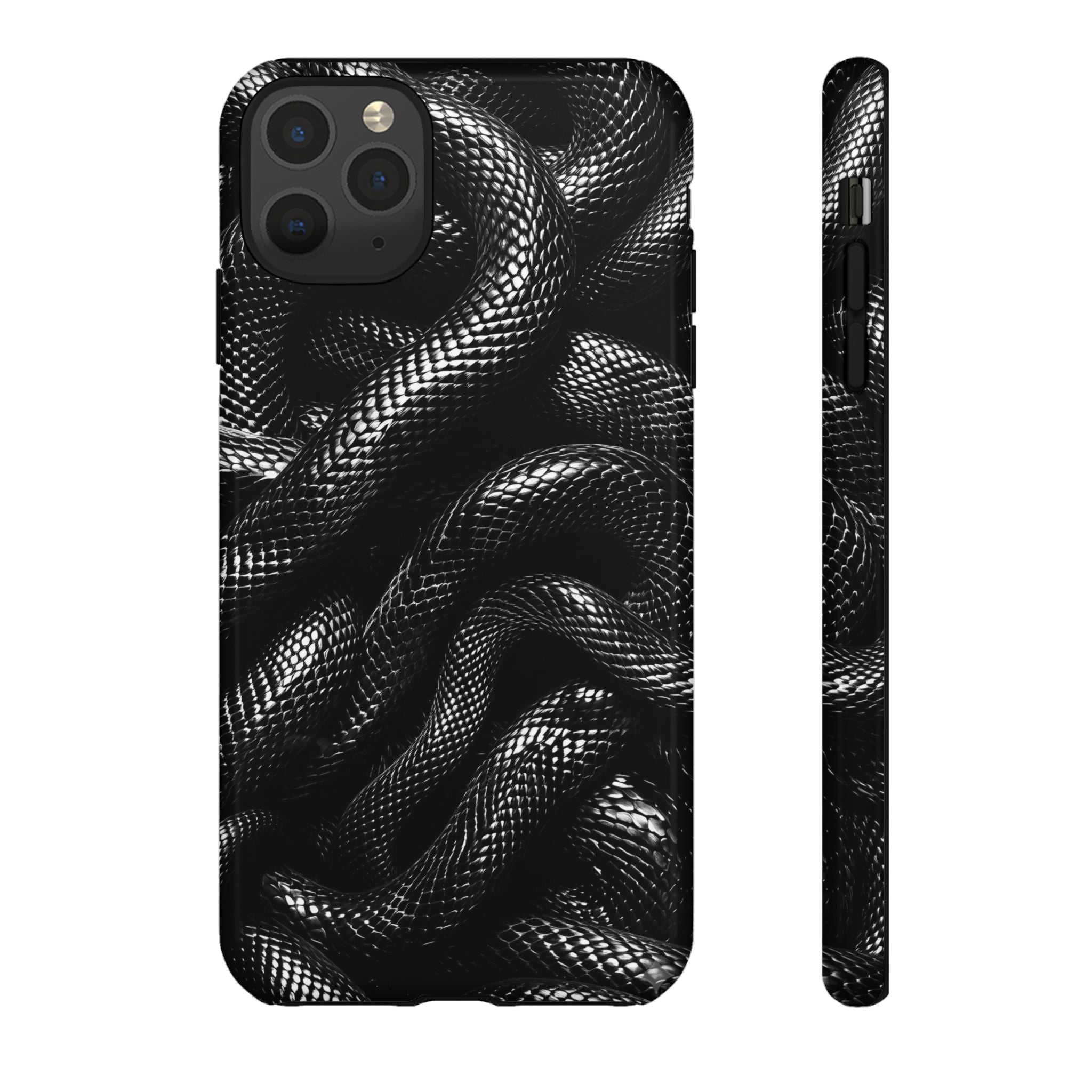 Black Snakes Premium Tough Shining Phone Case (Double Layer) Available For All iPhone Models