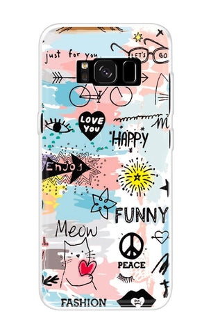 Happy Doodle Soft Cover for Samsung S8 Plus