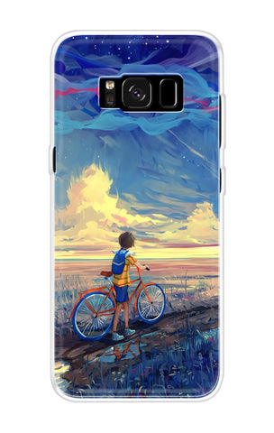 Riding Bicycle to Dreamland Soft Cover for Samsung S8 Plus