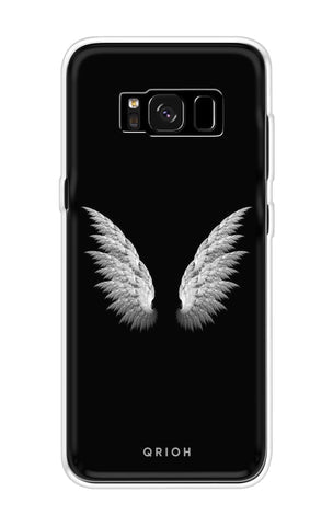 White Angel Wings Soft Cover for Samsung S8 Plus