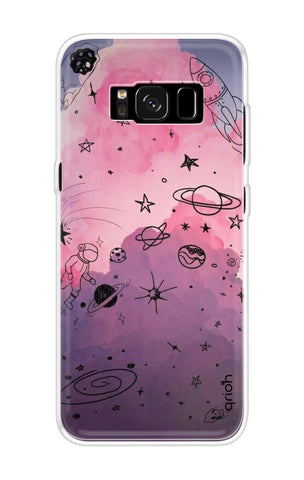 Space Doodles Art Soft Cover For Samsung S8 Plus