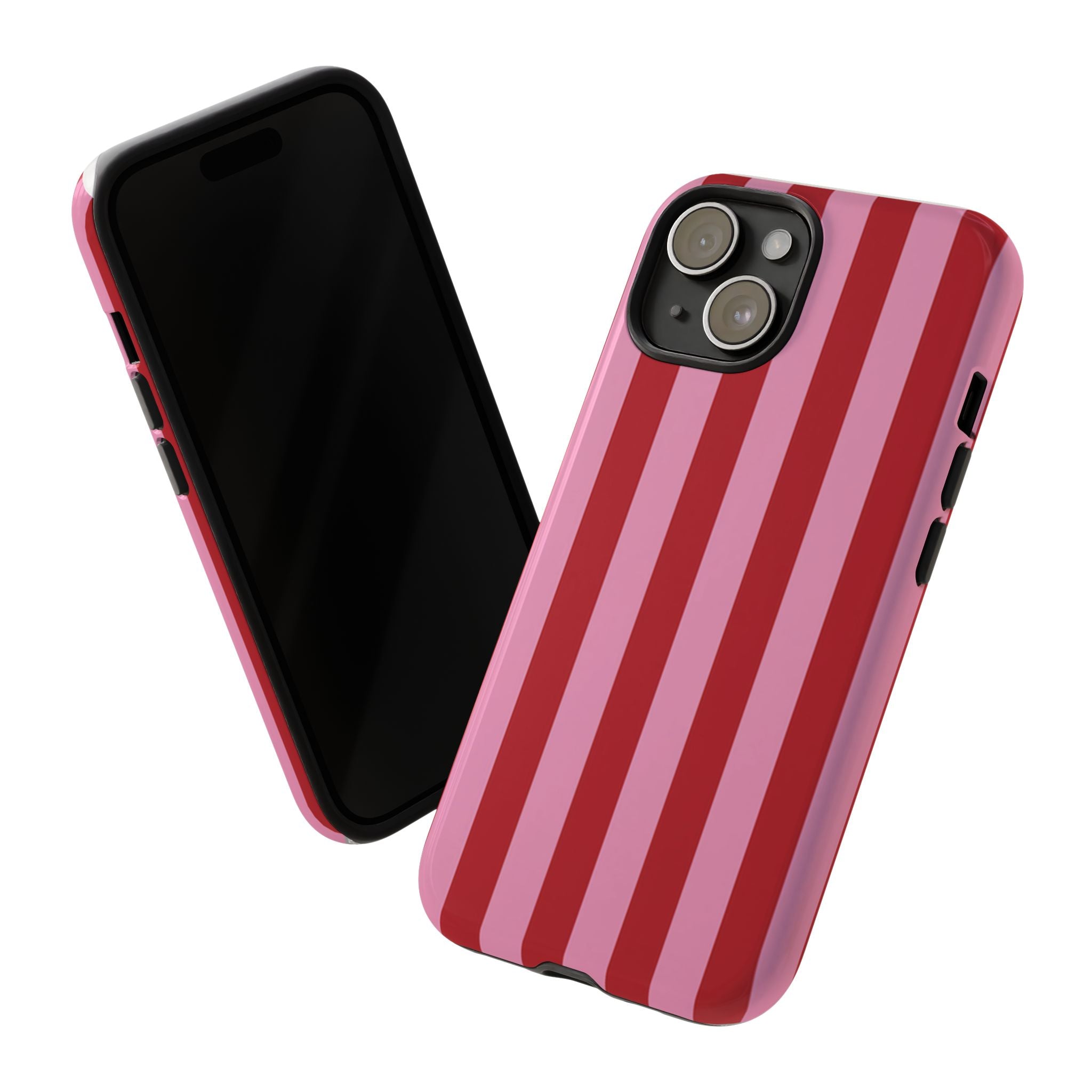 Pink Stripes Tough Case  Available For All iPhone Models
