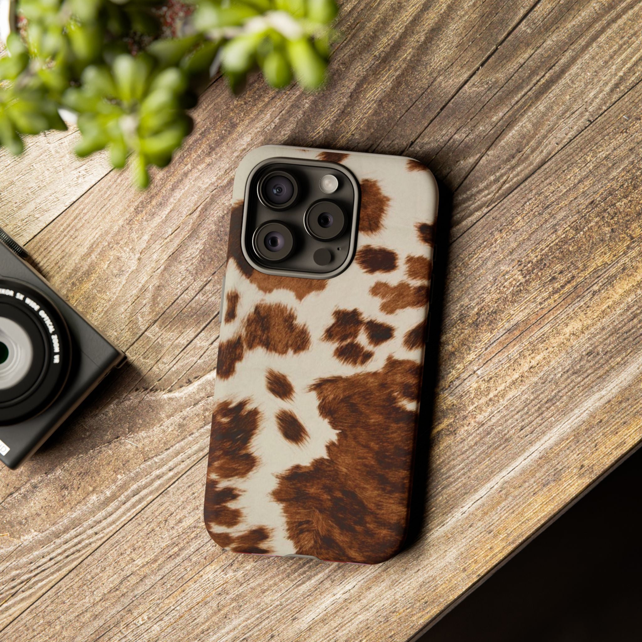 Cow Print Tough Case  Available For All iPhone Models