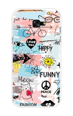 Happy Doodle Soft Cover for Samsung A7 2017
