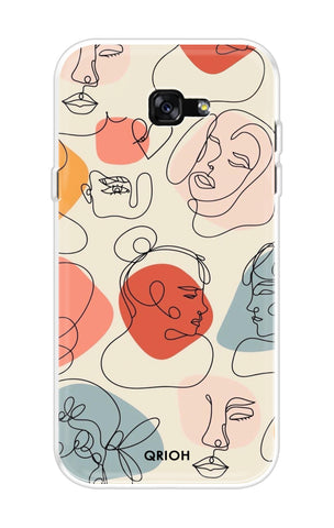Abstract Faces Soft Cover for Samsung A7 2017