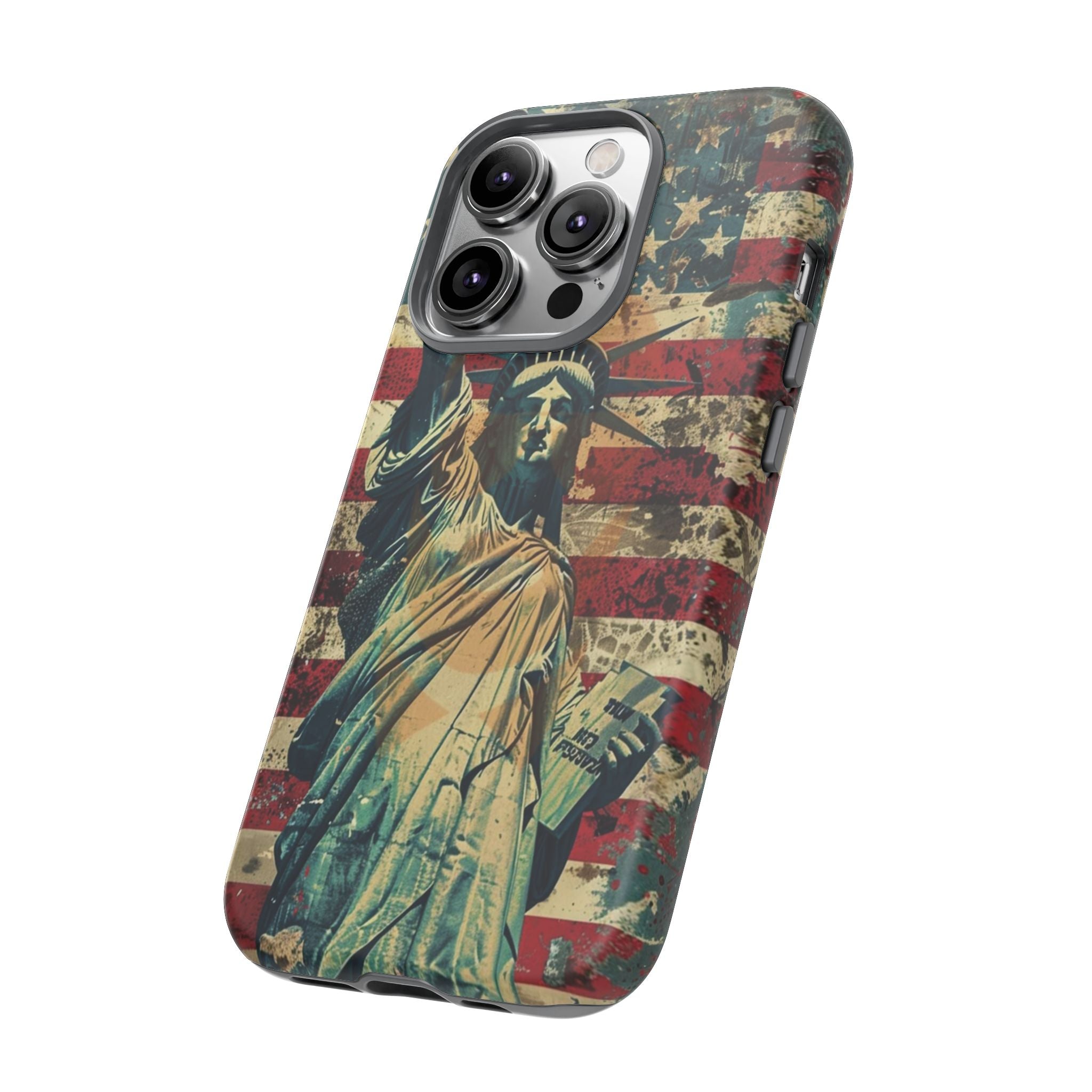 Vintage Liberty Premium Tough Shining Phone Case (Double Layer) Available For All iPhone Models