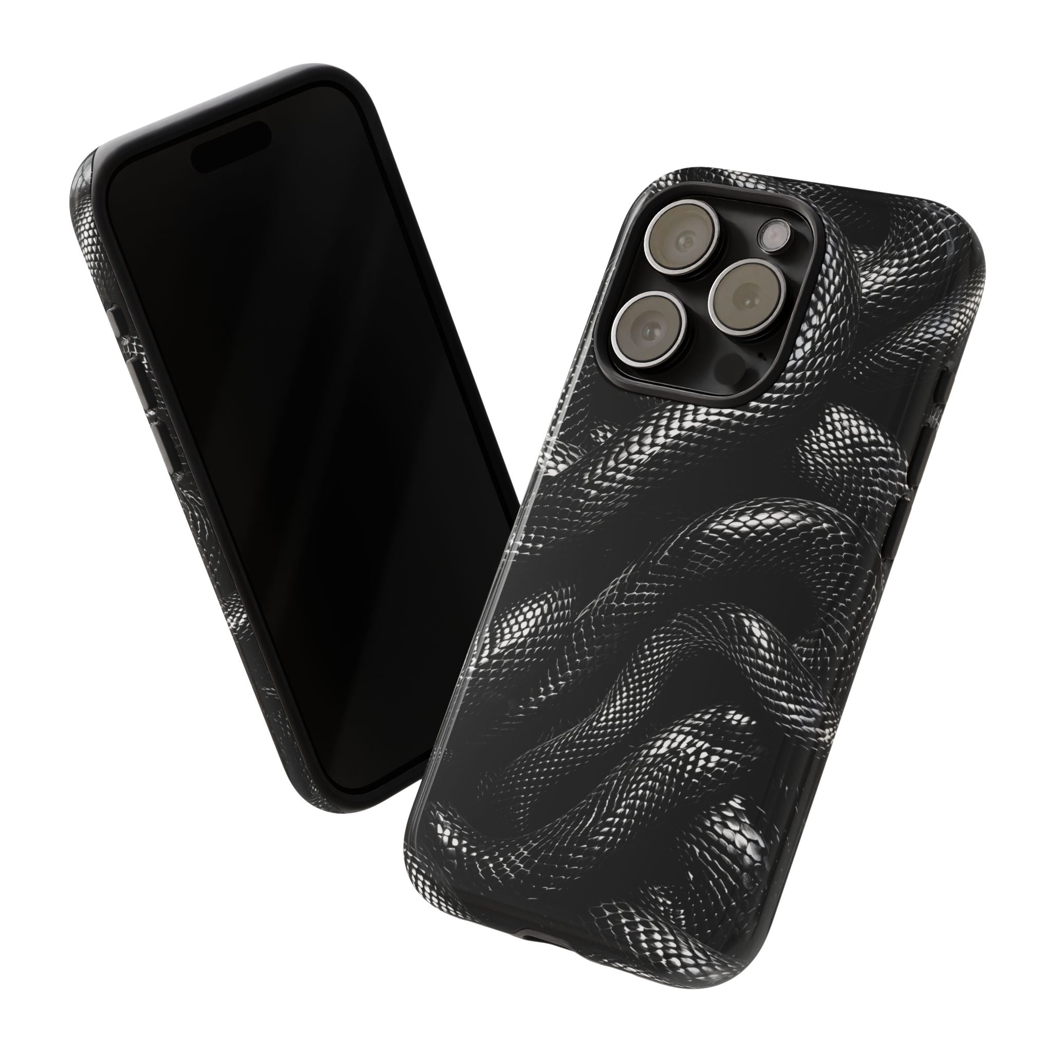 Black Snakes Premium Tough Shining Phone Case (Double Layer) Available For All iPhone Models