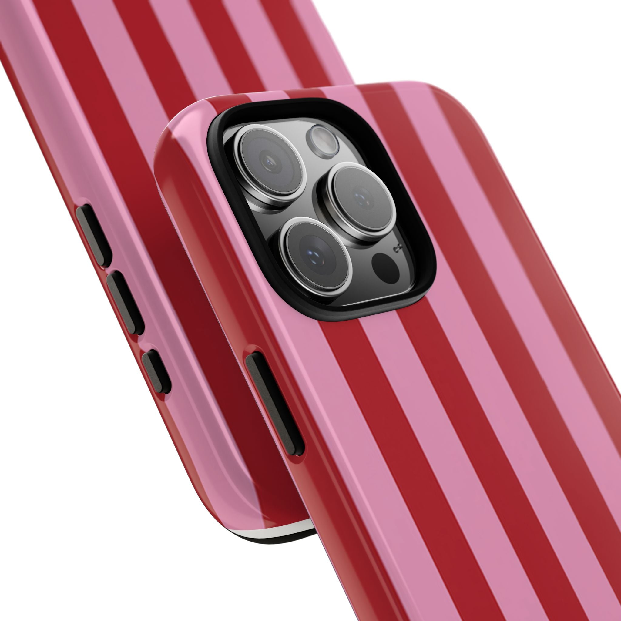 Pink Stripes Tough Case  Available For All iPhone Models