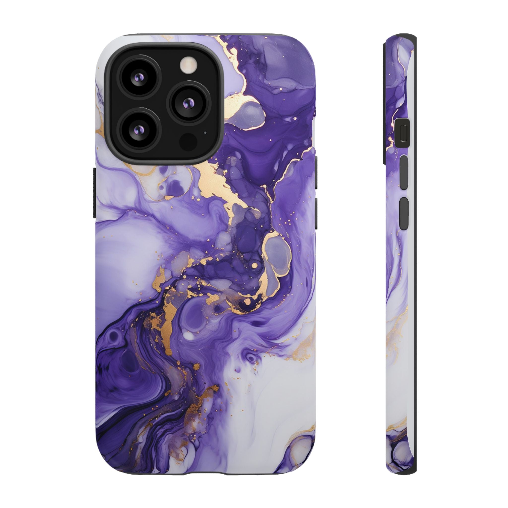 Violet Flow Premium Tough Shining Phone Case (Double Layer) Available For All iPhone Models