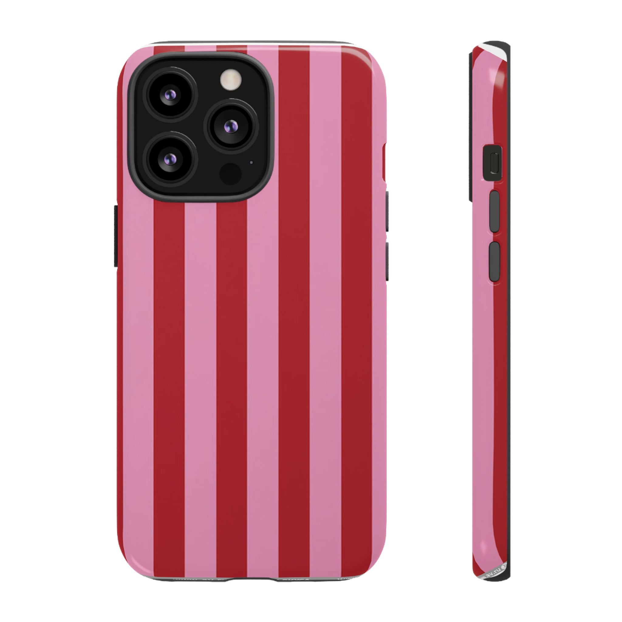 Pink Stripes Tough Case  Available For All iPhone Models
