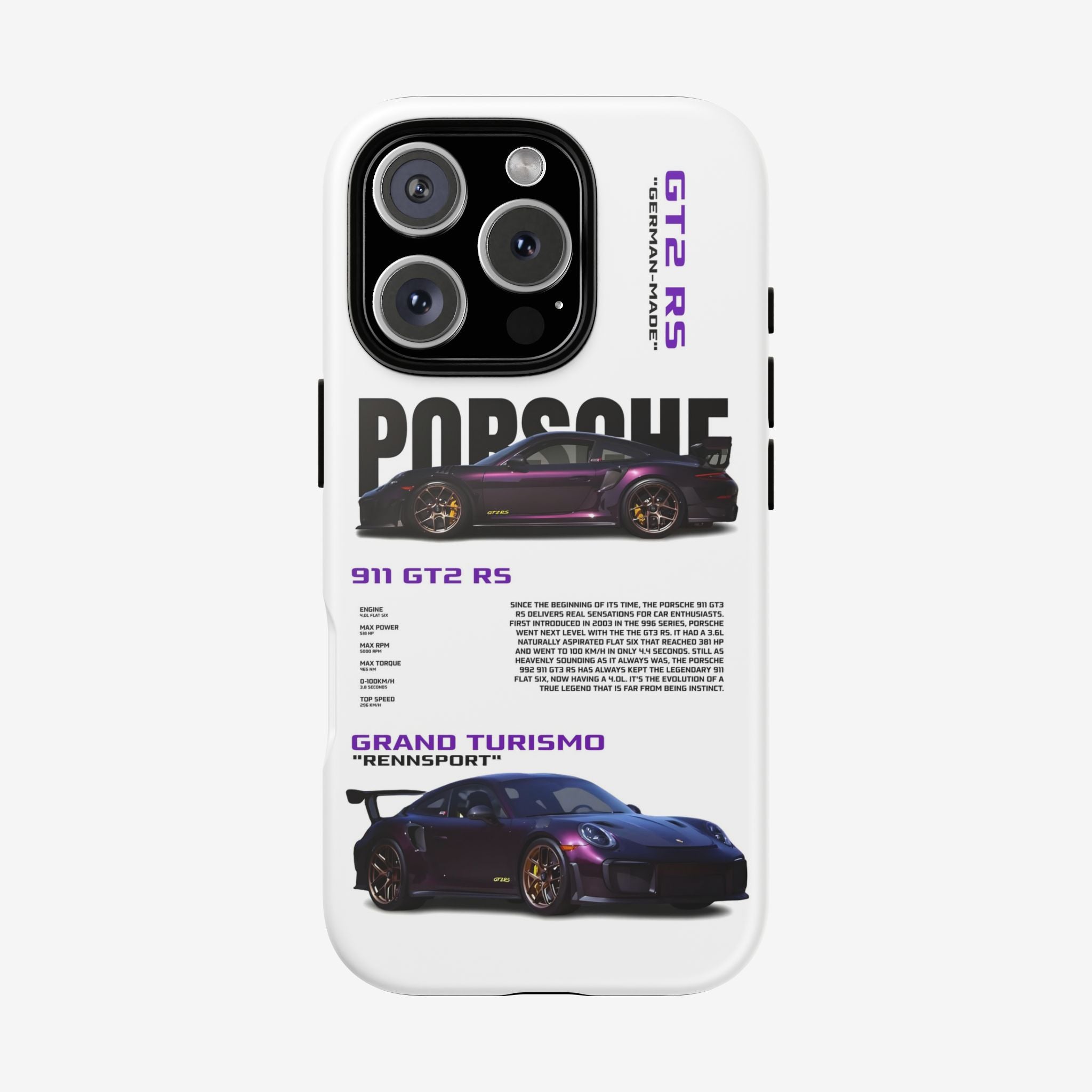 Violet Velocity Tough Case  Available For All iPhone Models