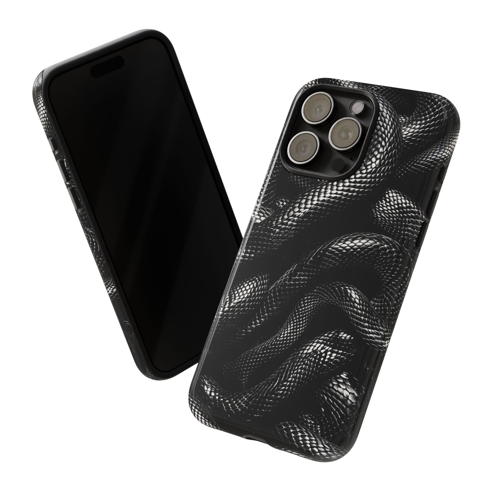Black Snakes Premium Tough Shining Phone Case (Double Layer) Available For All iPhone Models