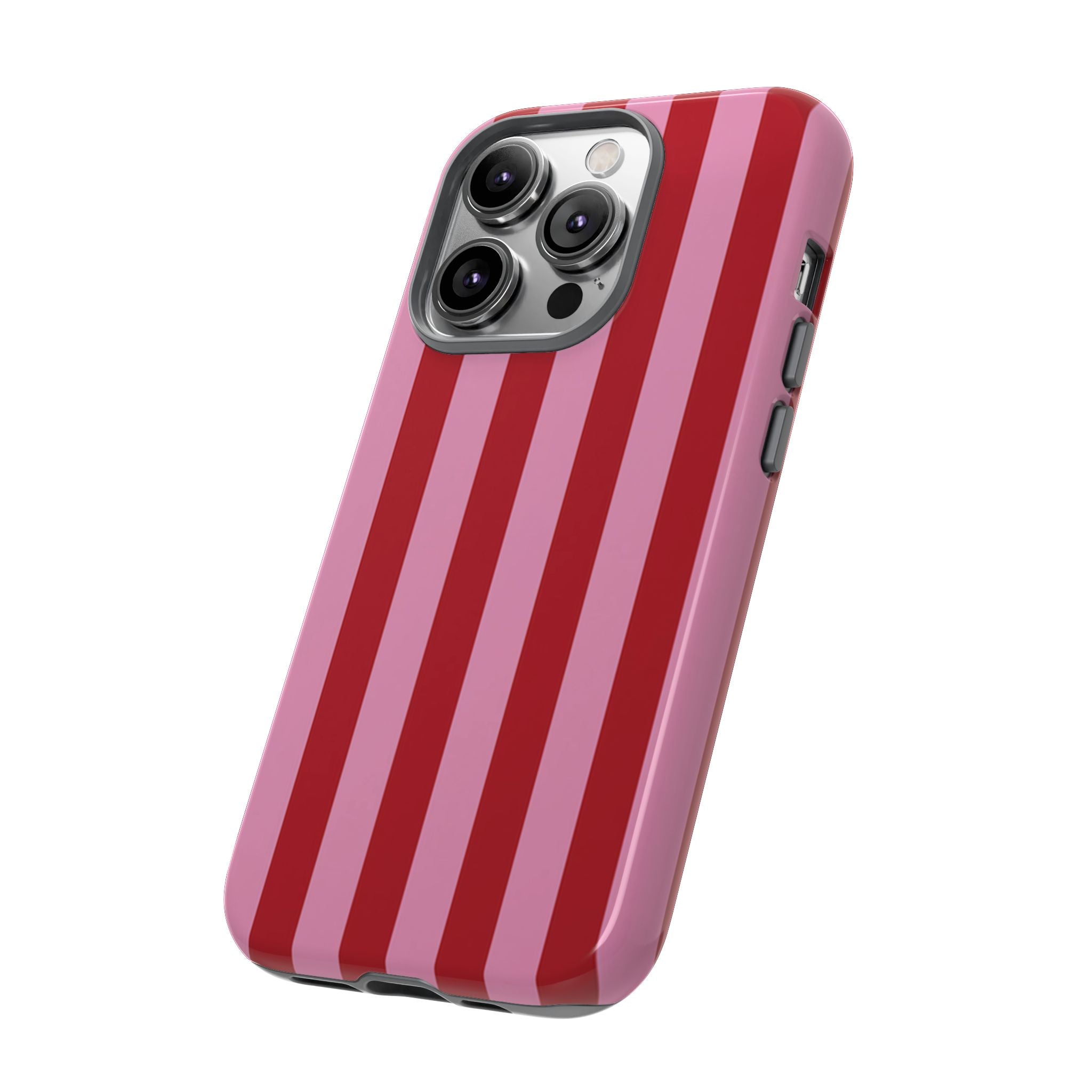 Pink Stripes Tough Case  Available For All iPhone Models