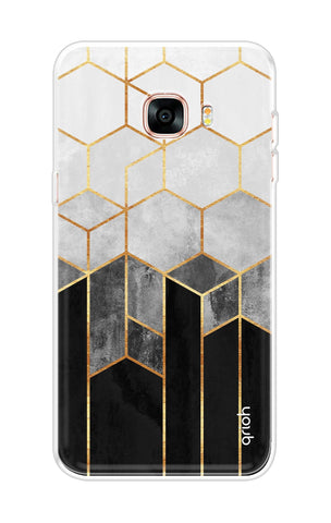 Hexagonal Pattern Soft Cover for Samsung C9 Pro