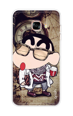Nerdy Shinchan Soft Cover for Samsung C9 Pro