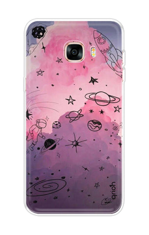 Space Doodles Art Soft Cover For Samsung C9 Pro