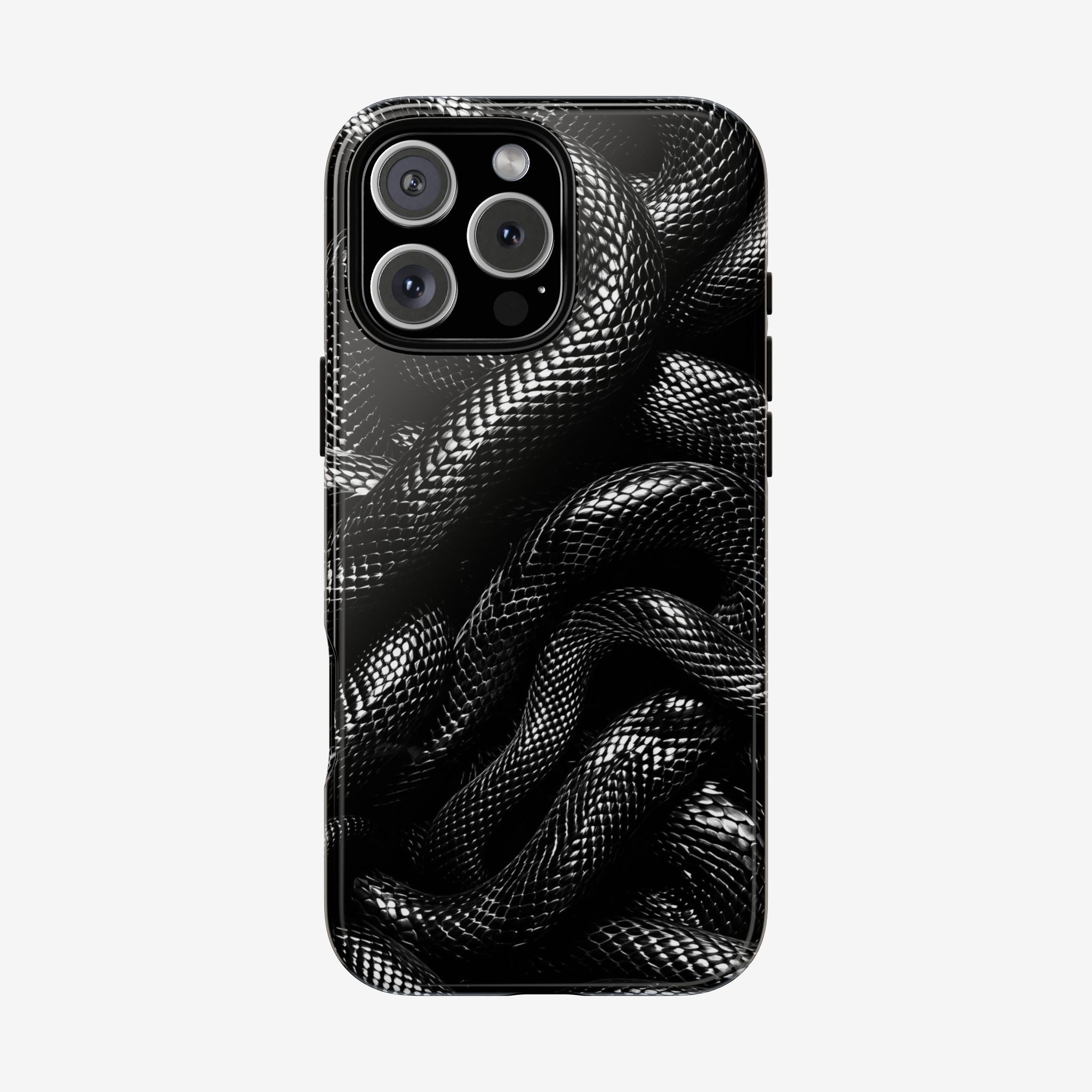 Black Snakes Premium Tough Shining Phone Case (Double Layer) Available For All iPhone Models
