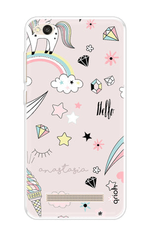 Unicorn Doodle Soft Cover For Xiaomi Redmi 4A