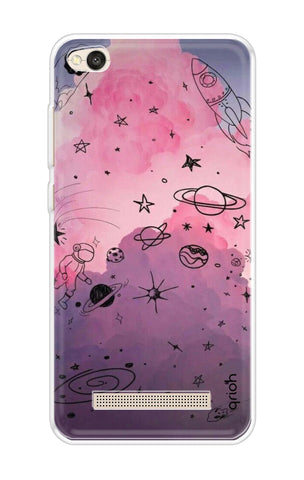 Space Doodles Art Soft Cover For Xiaomi Redmi 4A